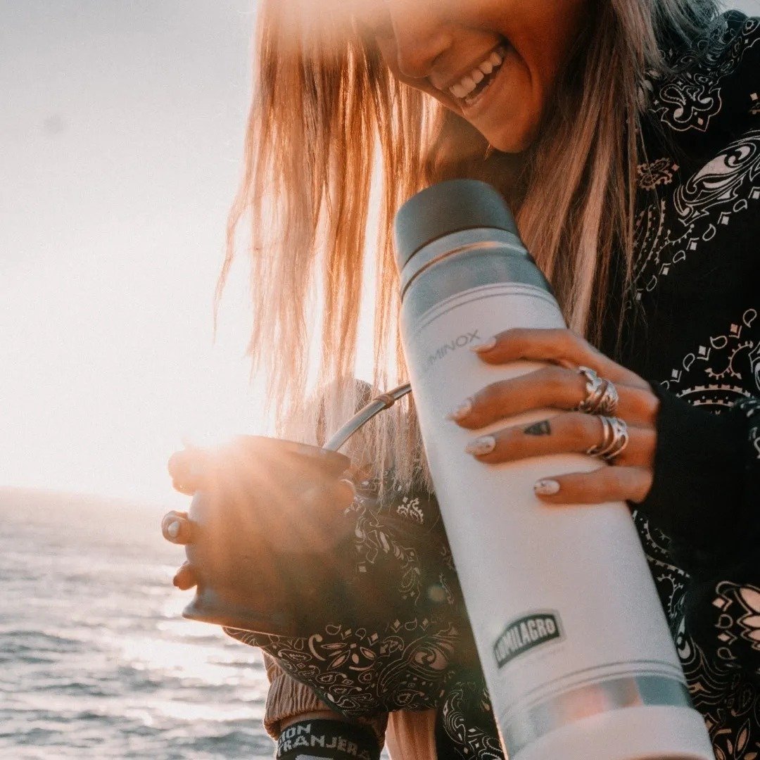 Termo Lumilagro Luminox Blanco De Acero Inoxidable 1lts Blanco - Imagen 3