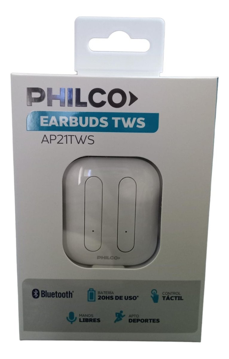 Auriculares Philco Ap21tws Bluetooth Apto Deportes Blanco - Imagen 2