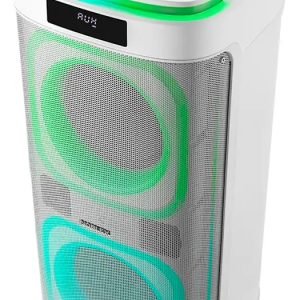 Parlante Inalámbrico Noblex Bluetooth 4700w Luz Con Micrófono Sq208g1w Blanco