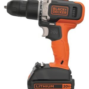 Taladro Percutor Atornillador Inalámbrico De 10mm Black+decker Bcd704c1 + 1 Batería De 1.5ah + Accesorio Con Caja De Cartón Naranja