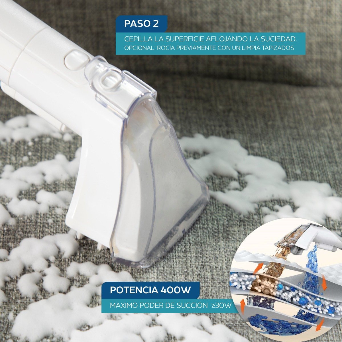 Limpia Tapizados Y Alfombras 400 W Philco Phasp6336p - Imagen 2