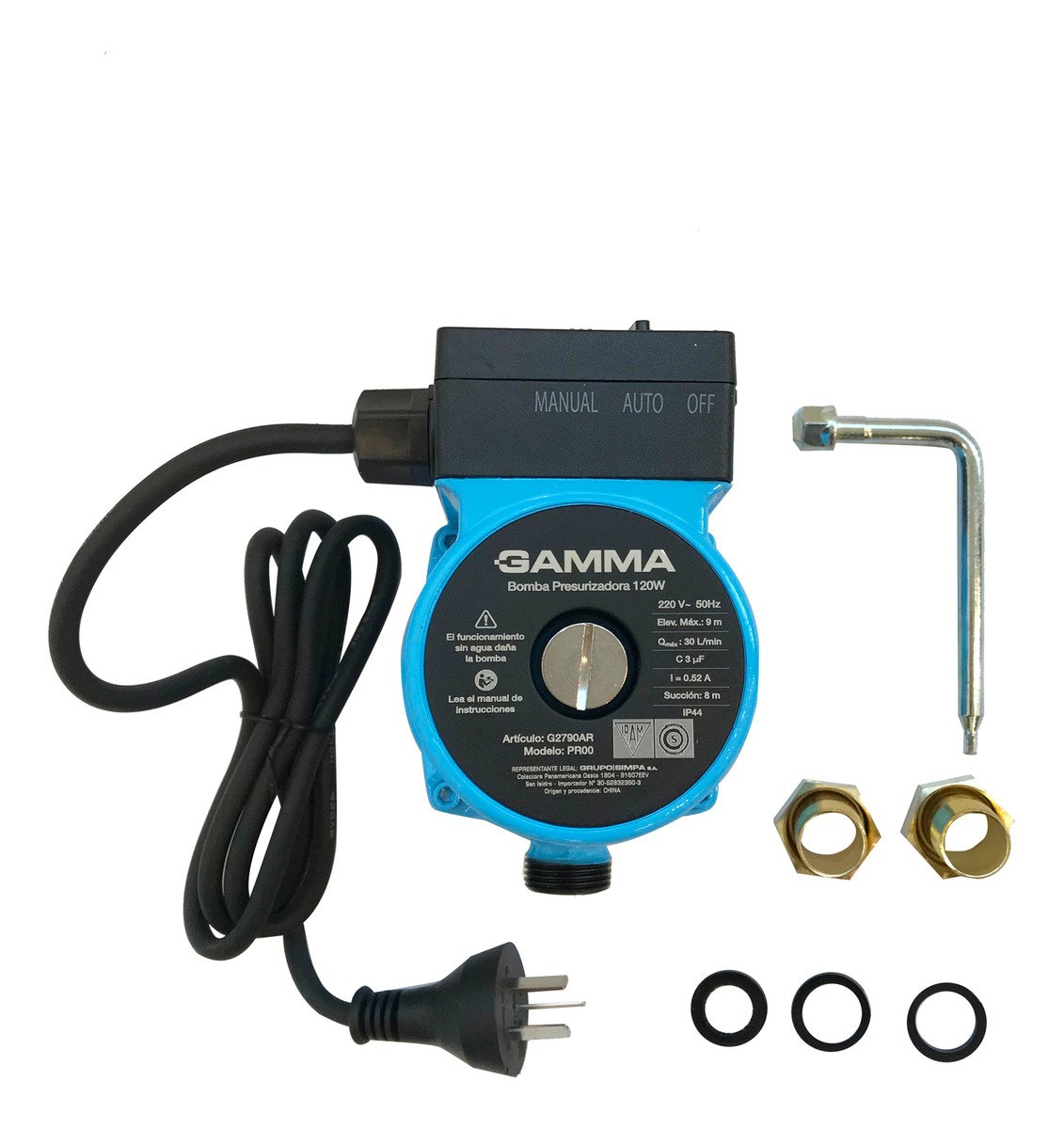 Bomba Presurizadora Pro0 120w G2790ar Gamma 2 Baños - Imagen 3