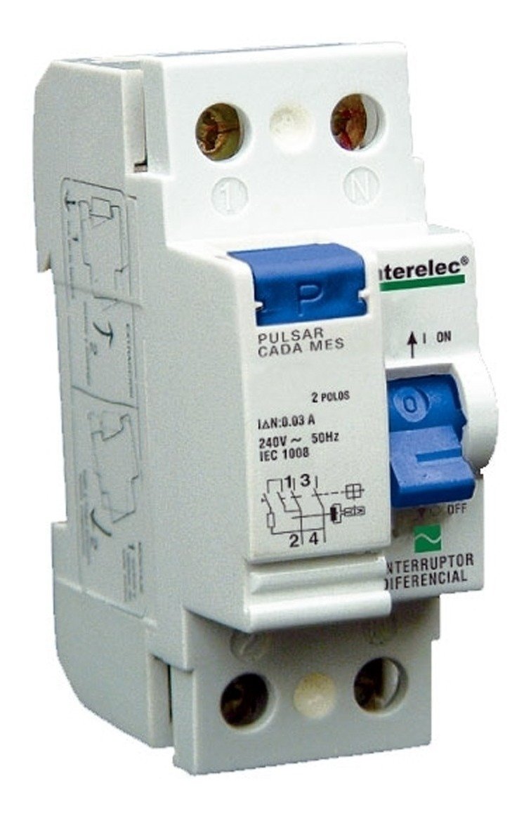 Disyuntor Interruptor Bipolar 40amp Termomagnético Interelec