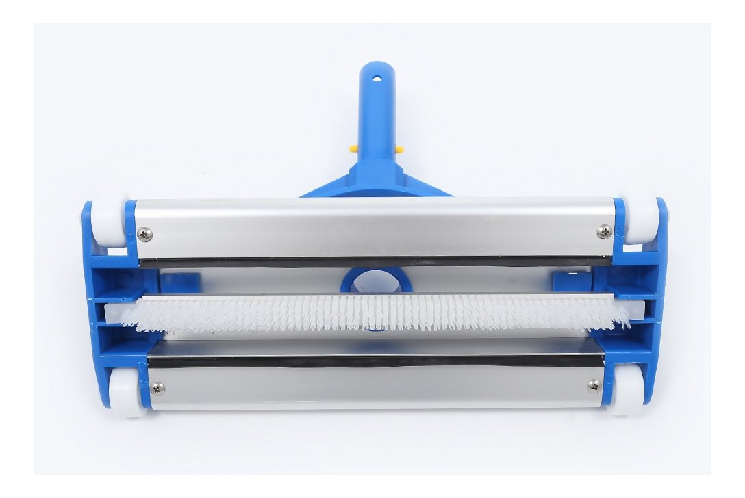 Barrefondo Pileta Aluminio Reforzado Proline 35cm Con Cepillo Blanco - Imagen 5