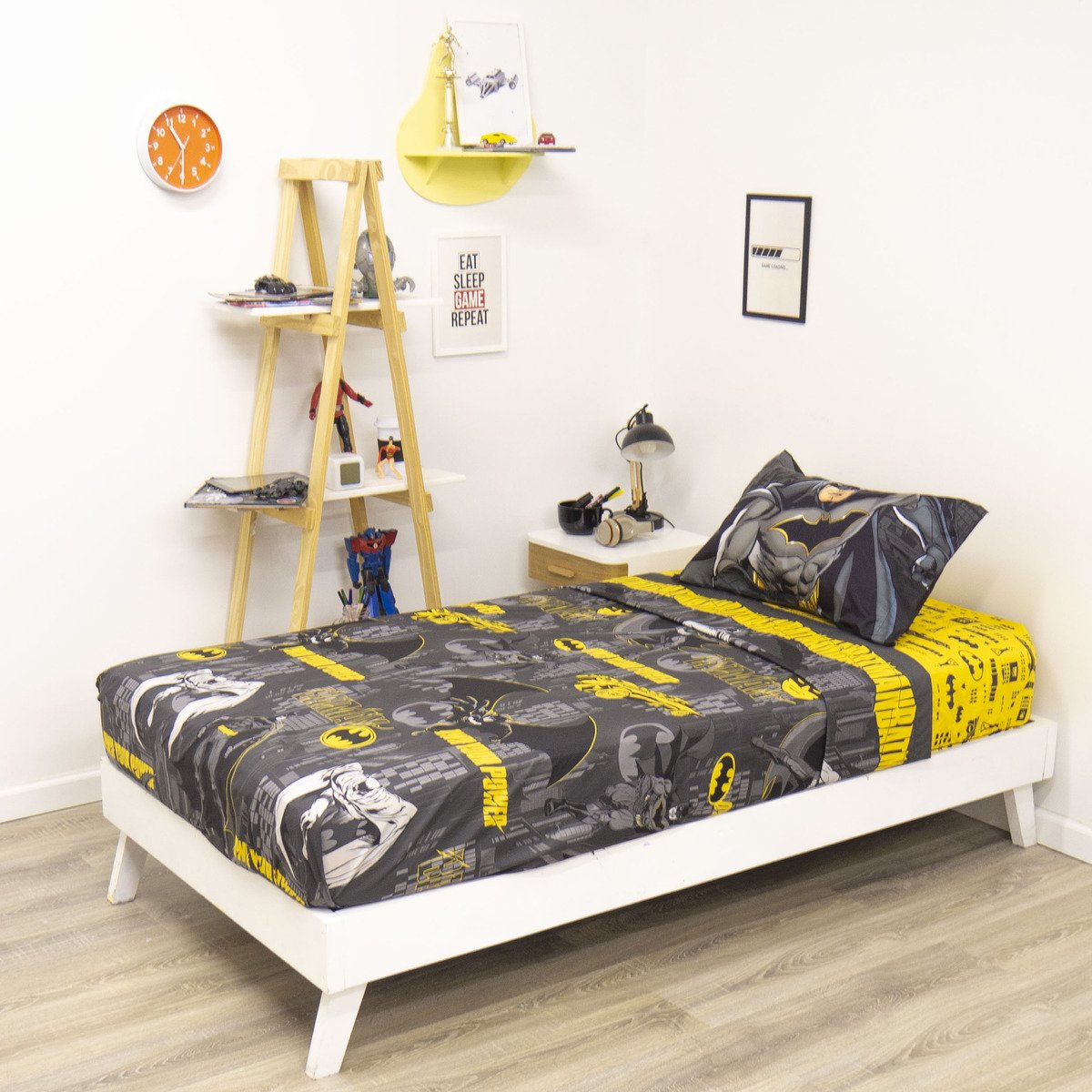 Sábanas 1 1/2 Plaza Piñata Batman Negro Ultra Soft Hipoalergénicas - Imagen 2