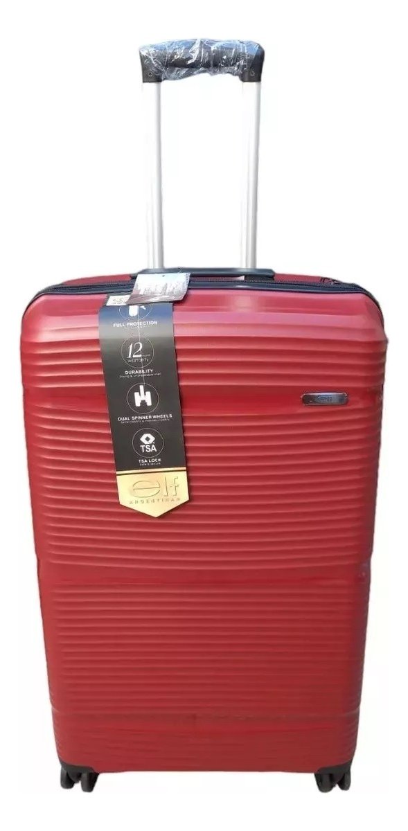 Valija 20 3570 Elf Carry On 4 Ruedas Ver Variantes Rojo Rayas