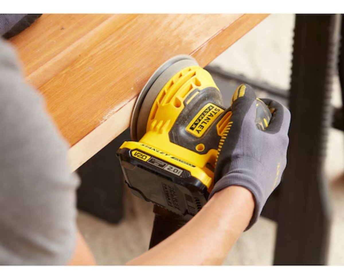 Lijadora Roto Orbital Inalambrica Stanley Scs220-ar Sin Bateria - Imagen 3