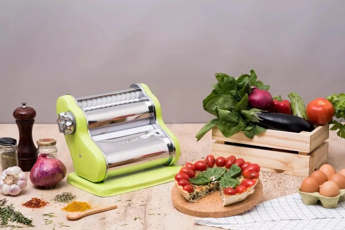 Fabricadora De Pastas Familiar + Raviolero Hogaris Patanova Verde - Imagen 3