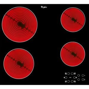 Anafe Eléctrico Whirlpool Vitrocerámico Akt8090l 58 Cm Negro