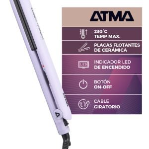 Planchita De Pelo Atma Classic Titanium 94pl8833p Lila