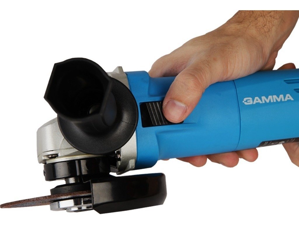 Amoladora Angular Gamma G1910ar 115mm 750 Watts Color Celeste Frecuencia 50 Hz - Imagen 3