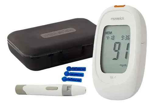 Glucometro Medidor De Glucosa Maverick Gl-1 Color Blanco