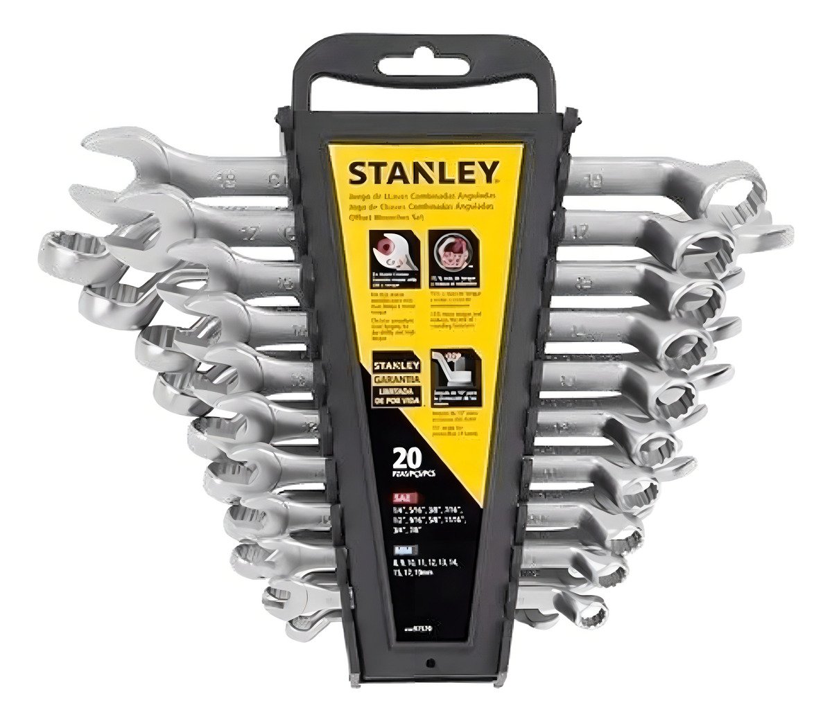 Juego De 20 Llaves Combinadas Anguladas Stanley Stmt97570