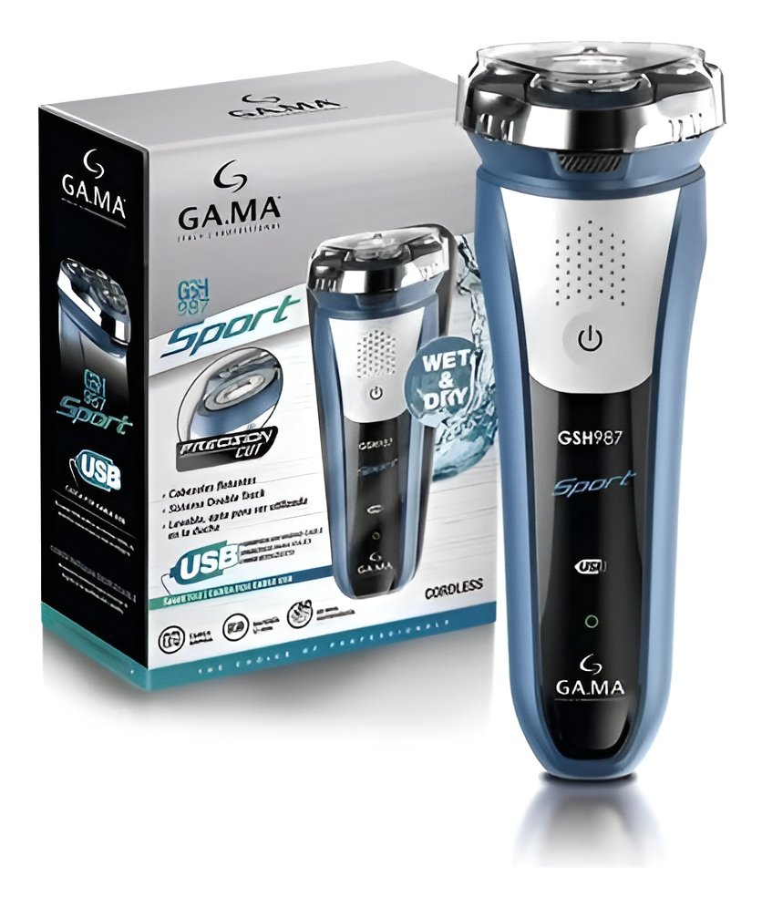 Afeitadora Gama Gsh987s 150041 Sport Usb Color Celeste
