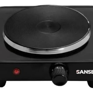 Anafe Eléctrico 1 Hornalla Sansei Ansn1cbn 1000w 155mm Color Negro