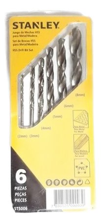 Juego De Mechas Hss Stanley St5006 Metal Y Madera