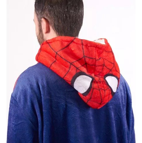 Pijama Maxi Buzo Piñata Disney Talle Unico Spiderman Unisex Azul Unico - Imagen 2