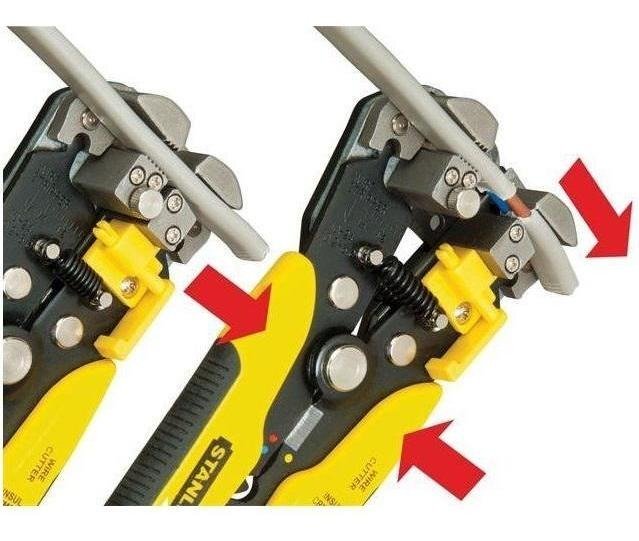 Pinza Pela Corta Cables Automático Auto Ajustable Stanley - Imagen 7