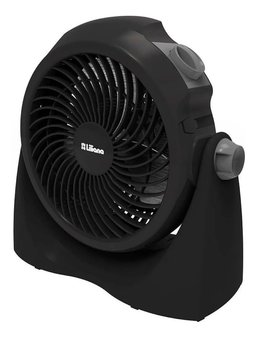 Turbo Ventilador 10 Pulgadas Liliana Reclinable Vtf10p 25.4 Cm Negro Negro Plástico
