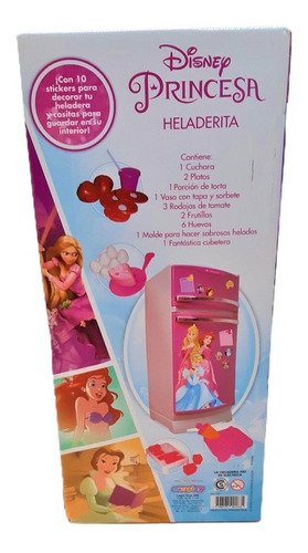 Heladera Princesas Disney Miniplay Rosa 59cm Plástico Infantil - Imagen 6