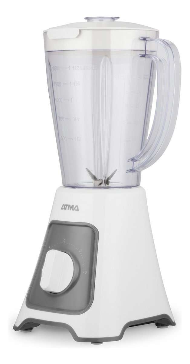 Licuadora De Vaso Atma Li8445ap 2 Vel + Pulso 500w Blanca - Blanco - Imagen 2