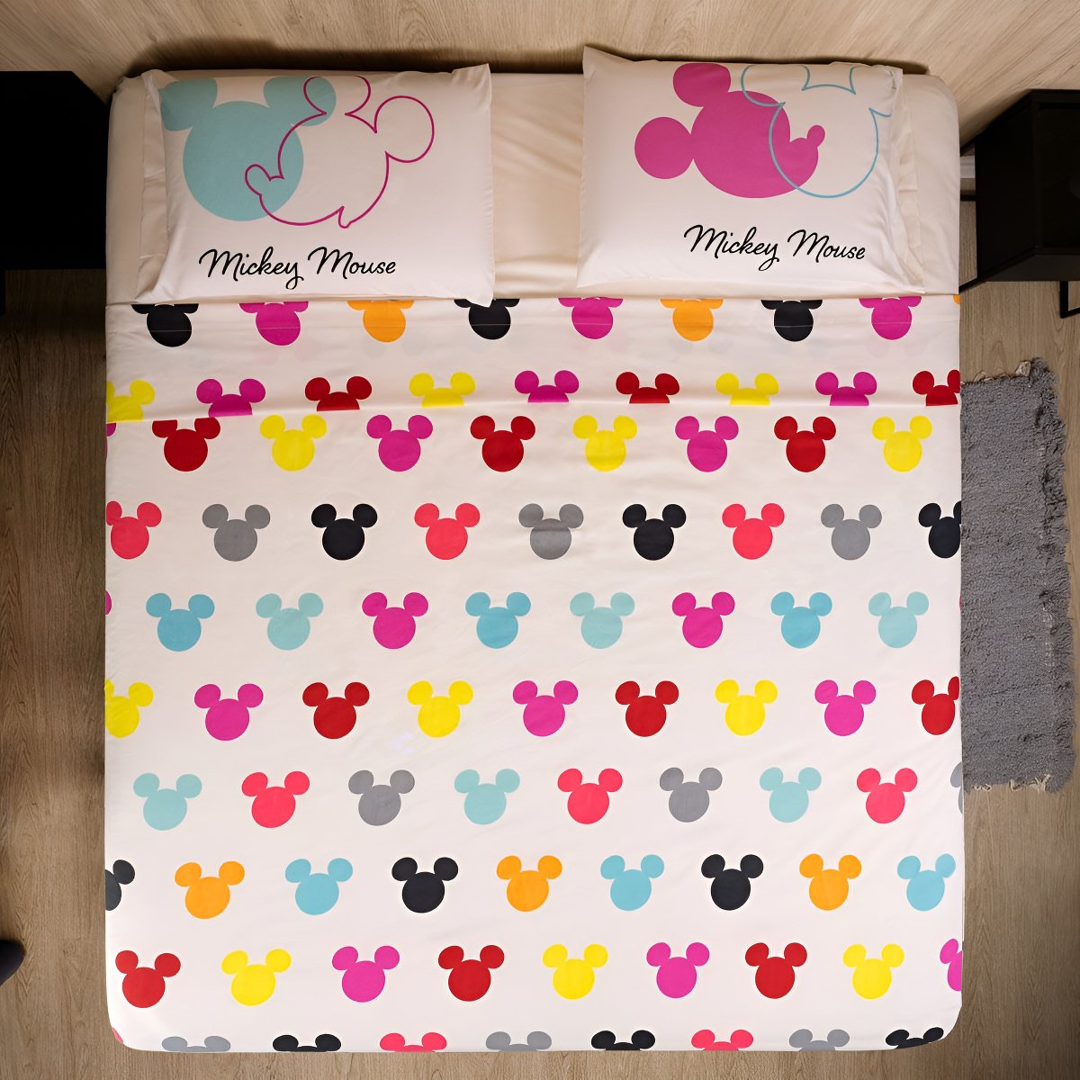 Sabanas Piñata Disney Mickey Minnie Ultra Soft 2 Plazas Mickey Faces Mickey Comics