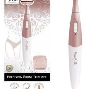 Depilador Pure Silk Trimmer Zona Intima Axilas Y Piernas Electrico Usa Bateria Aaa Sin Irritación Rosa