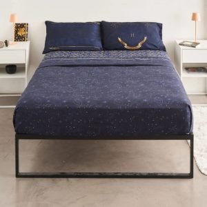 Juego Sábana 2 Plazas Piñata Ultra Soft 4 Piezas Personajes Color Azul Diseño De La Tela Harry Potter 2