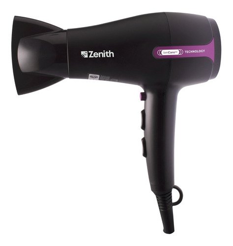 Secador De Pelo Cabello Zenith Juliette 2200w 2 Vel 3 Temp Color Negro - Imagen 3