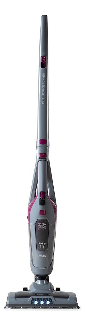 Aspiradora Inalámbrica Atma 2 En 1 Dual Force Power As7922pi Gris/violeta