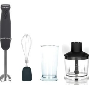 Mixer Licuadora De Mano Kanjihome Kjh Bl1000hb01 Procesadora Negro/acero Inoxidable/rojo