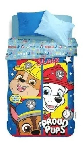 Cubrecama Cover Quilt 1 1/2 Verano Disney Piñata Paw Patrol - Imagen 2