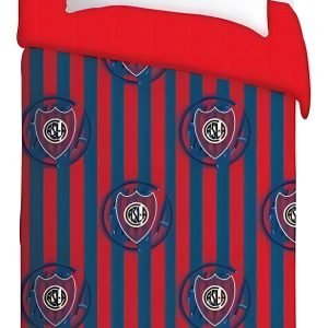 Frazada Borrego Plaza Y 1/2 San Lorenzo Cuervos Azul/rojo