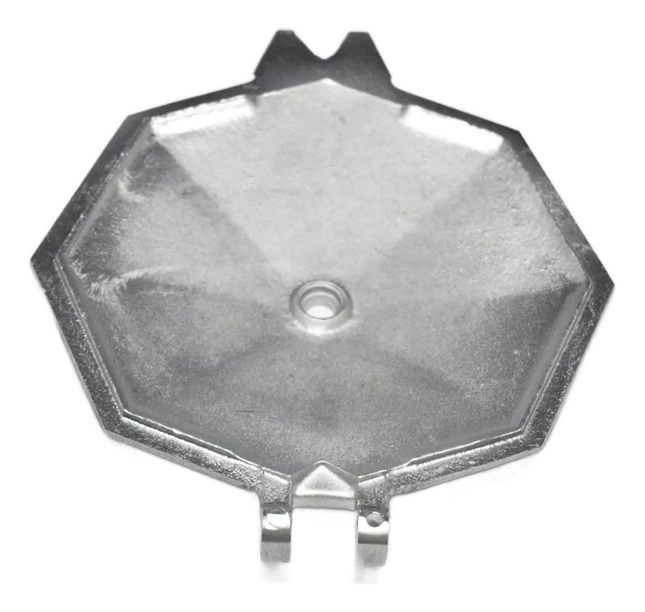 Tapa Para Cafetera Volturno Aluminio 12 Pocillos Plateado - Imagen 2