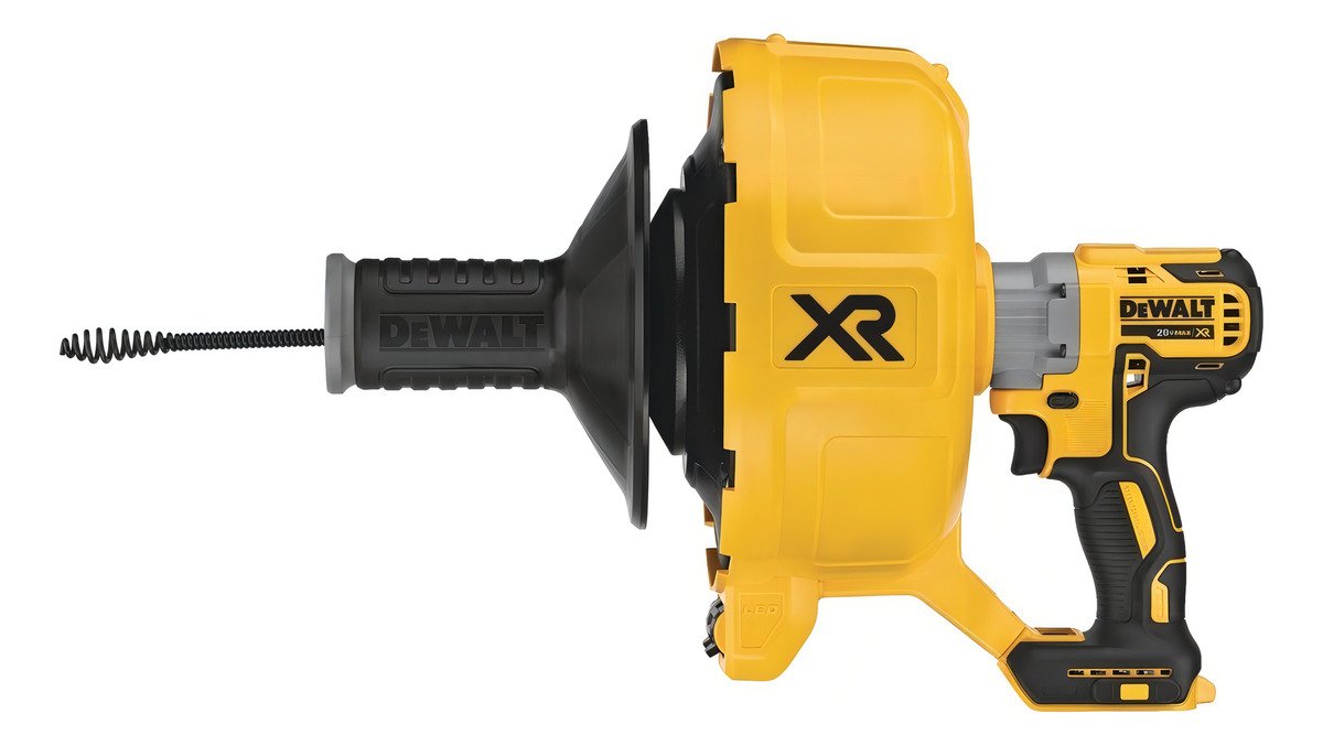 Máquina Destapa Cañerias Inalámbrico Dewalt 20vmax Dcd200b Color Amarillo