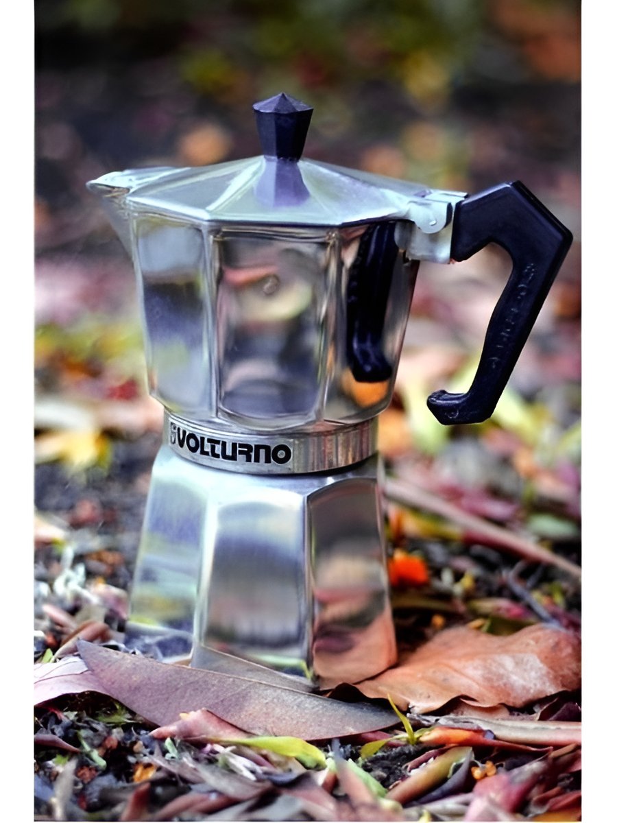 Cafetera Volturno Clasica 3 Pocillos Manual Aluminio Italian - Imagen 6