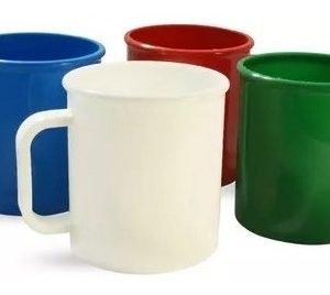 6 Tazas Americanas Colores Varios- Irrompibles Tzpvc