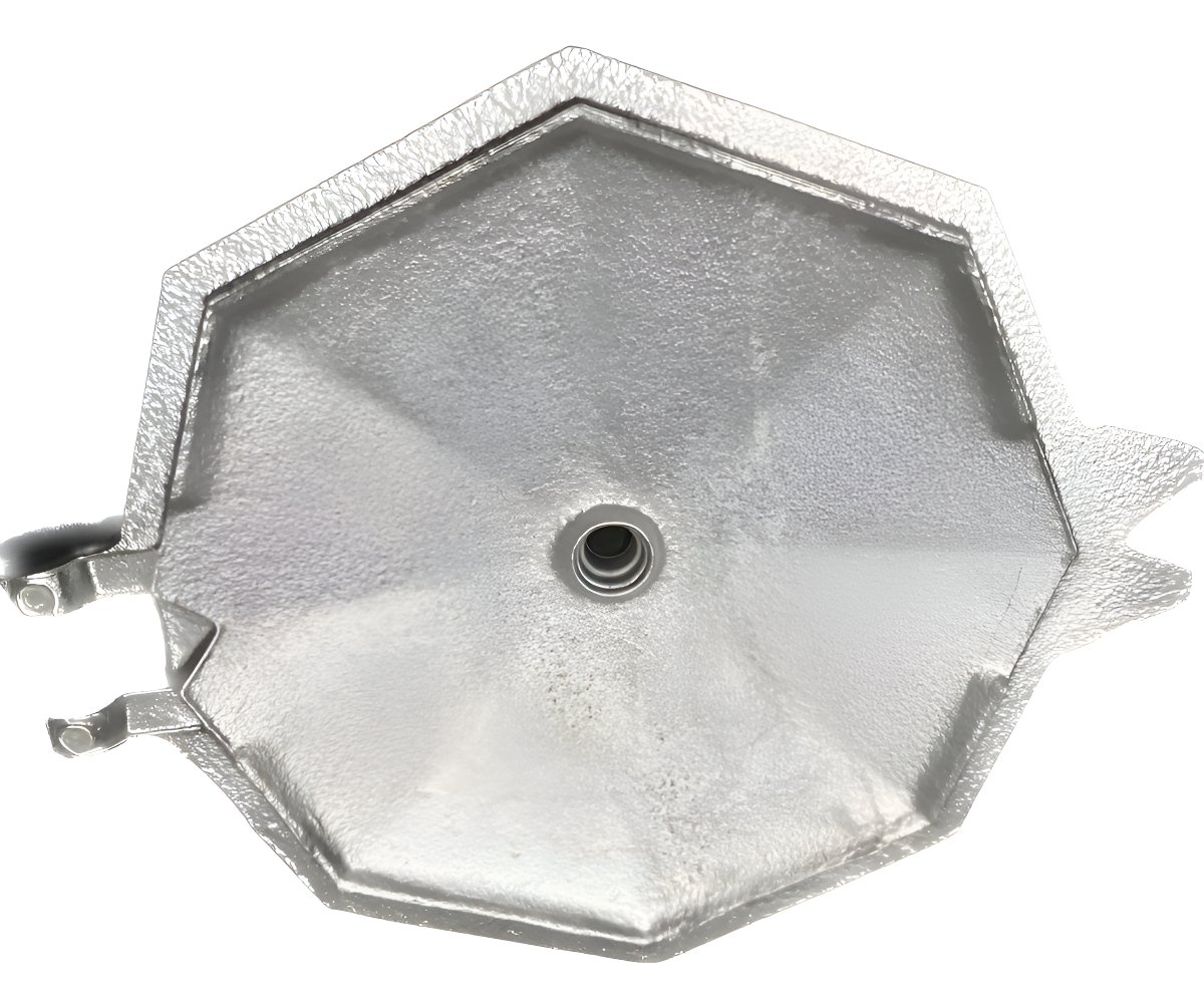 Tapa Para Cafetera Volturno Aluminio 12 Pocillos Plateado
