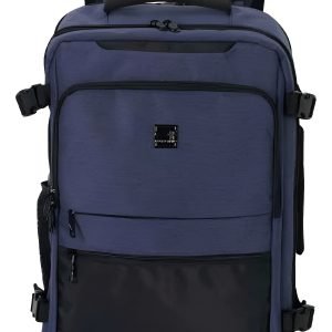 Mochila Carry On De Viaje Elf3697a 35l Portanotebook Azul Diseño De La Tela Liso