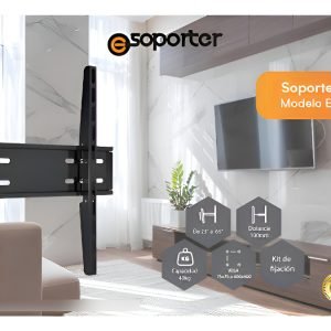 Soporte Fijo C/mensulas Esoporter Es-ef80 De 23 A 65 Negro