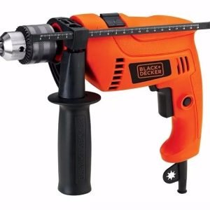 Taladro Percutor Atornillador Eléctrico De 13mm Black+decker Hd555 550w + Accesorio 50hz Naranja 50 Hz