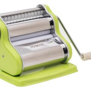 Maquina Fabrica De Pastas Hogaris Familiar Teflon 9 Niveles Color Verde