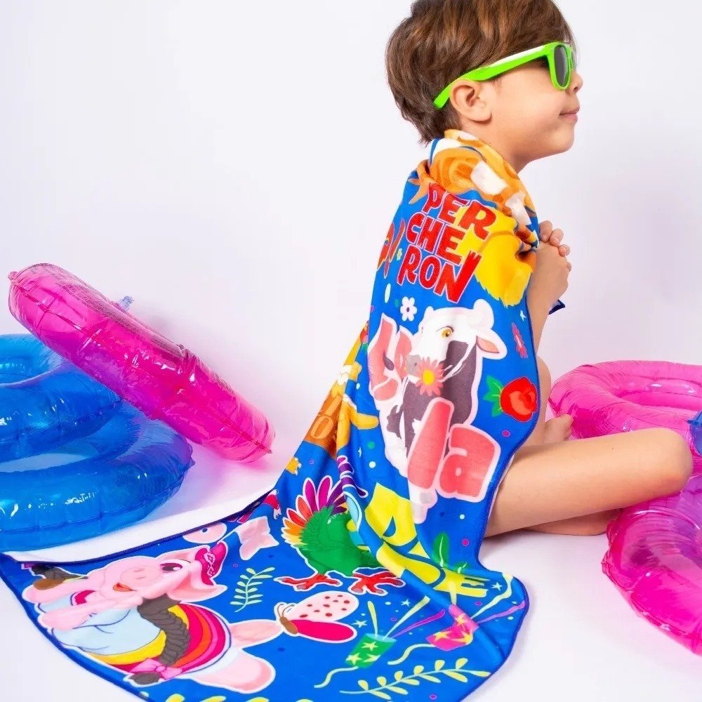 Toallón Playa Microfibra 1.2m Piñata La Granja De Zenon - Imagen 2