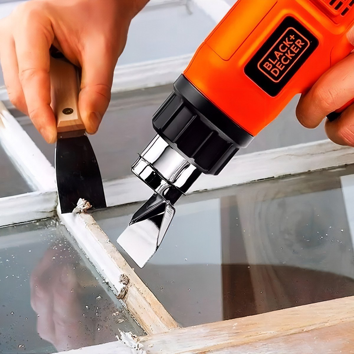 Pistola De Calor Black+decker Hg1500-b3 1500w Naranja - Imagen 4