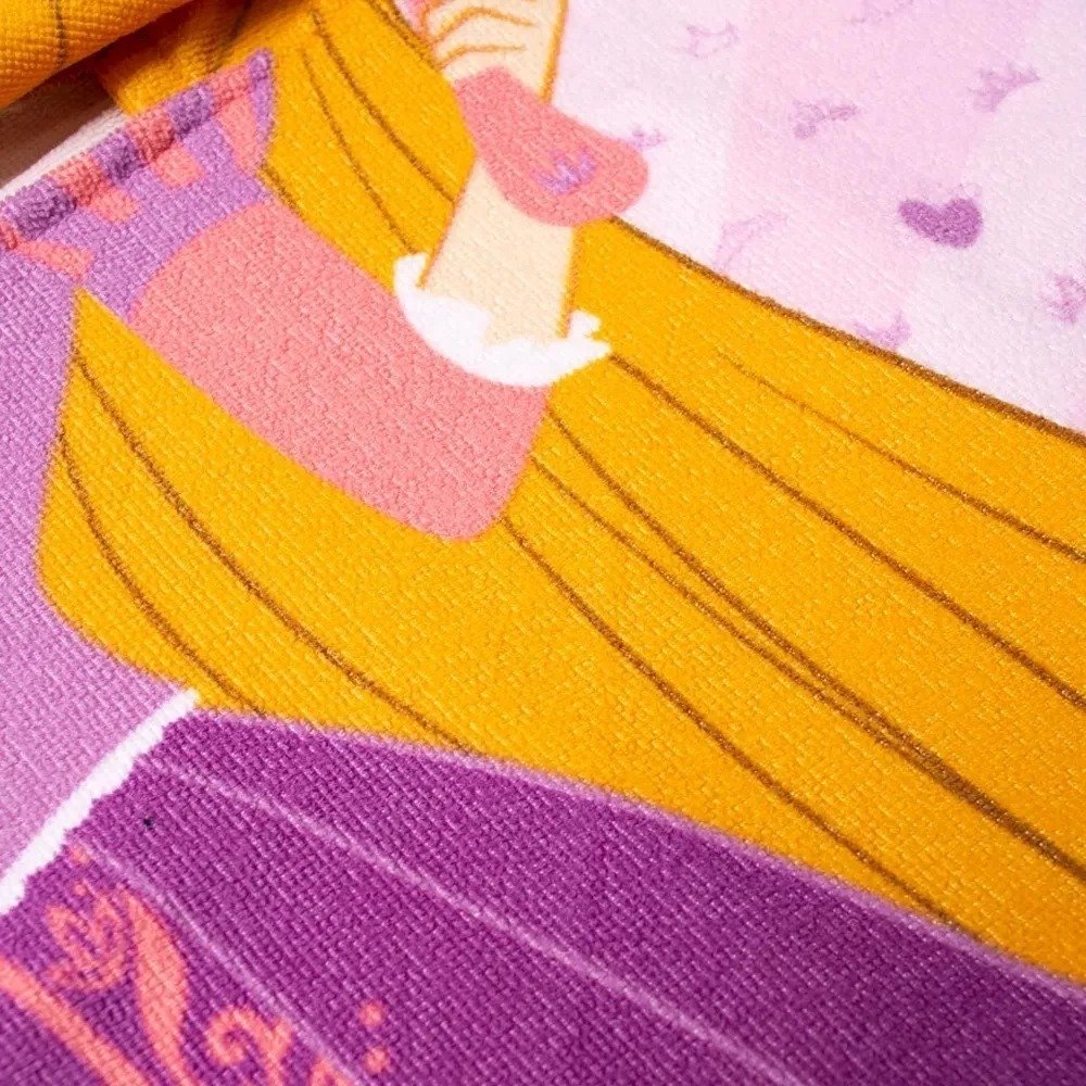 Poncho Toalla Capucha Microfibra Piñata Disney Princesas Violeta Infantil
