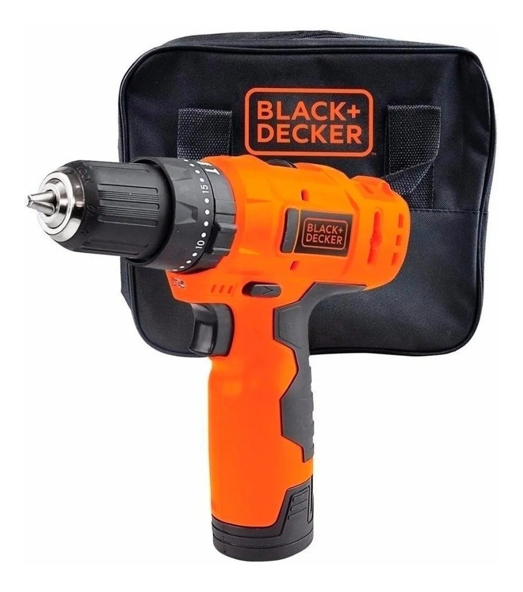 Taladro Percutor Atornillador Inalámbrico De 10mm Black+decker Hp12 + Accesorio Con Bolsa 50hz - Imagen 6