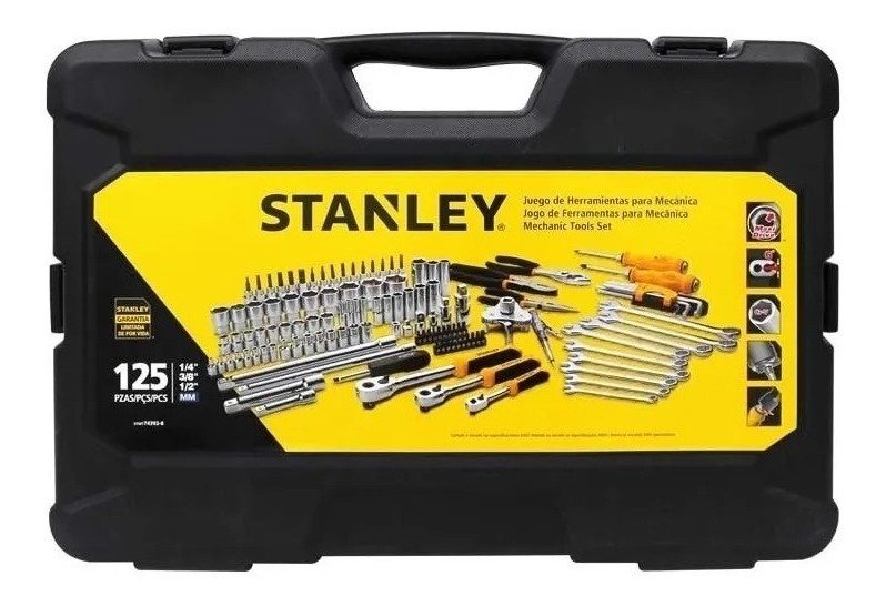 Set Herramientas Stanley 125 Piezas Stmt74393-840 Mecanica - Imagen 3