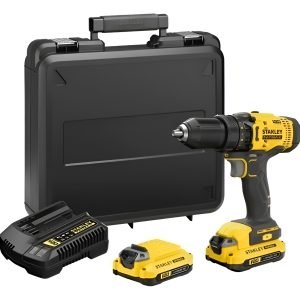 Taladro Atornillador Stanley Scd700c2k 20v Maletín Ion. Amarillo/negro