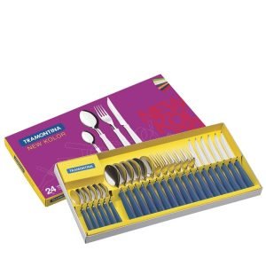 Juego 24 Cubiertos Tramontina New Kolor Mango Plastico Color