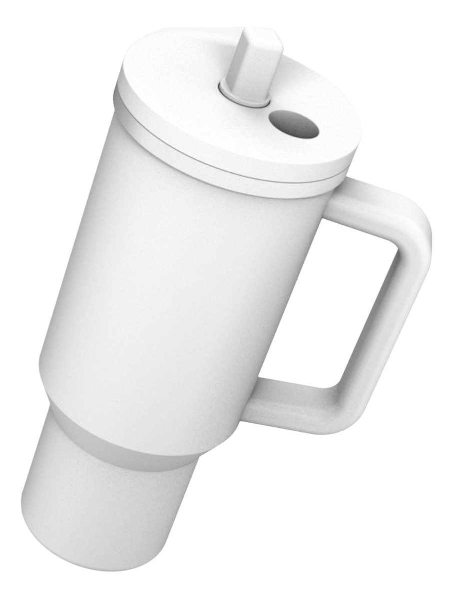 Vaso Térmico De Acero Inoxidable Lumilagro 880ml Color Blanco - Imagen 4